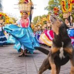 Mazapán bailando en el desfile