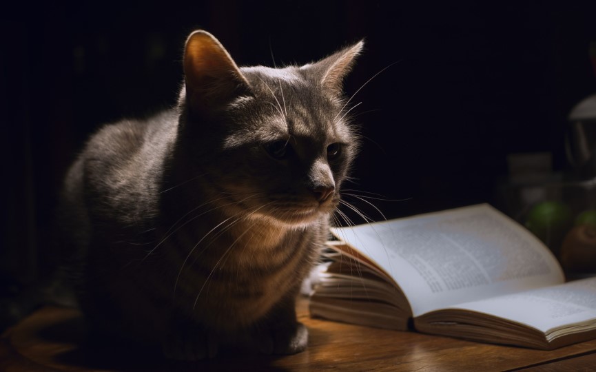 gatos ven en la oscuridad