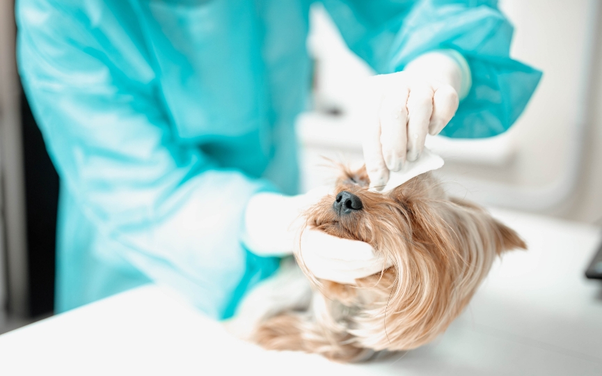 suero fisiológico perro