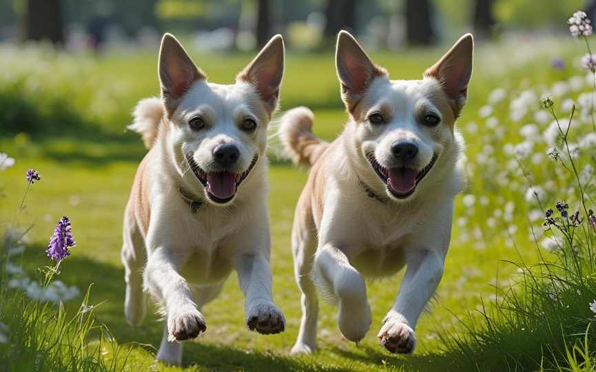 perros y gatos gemelos